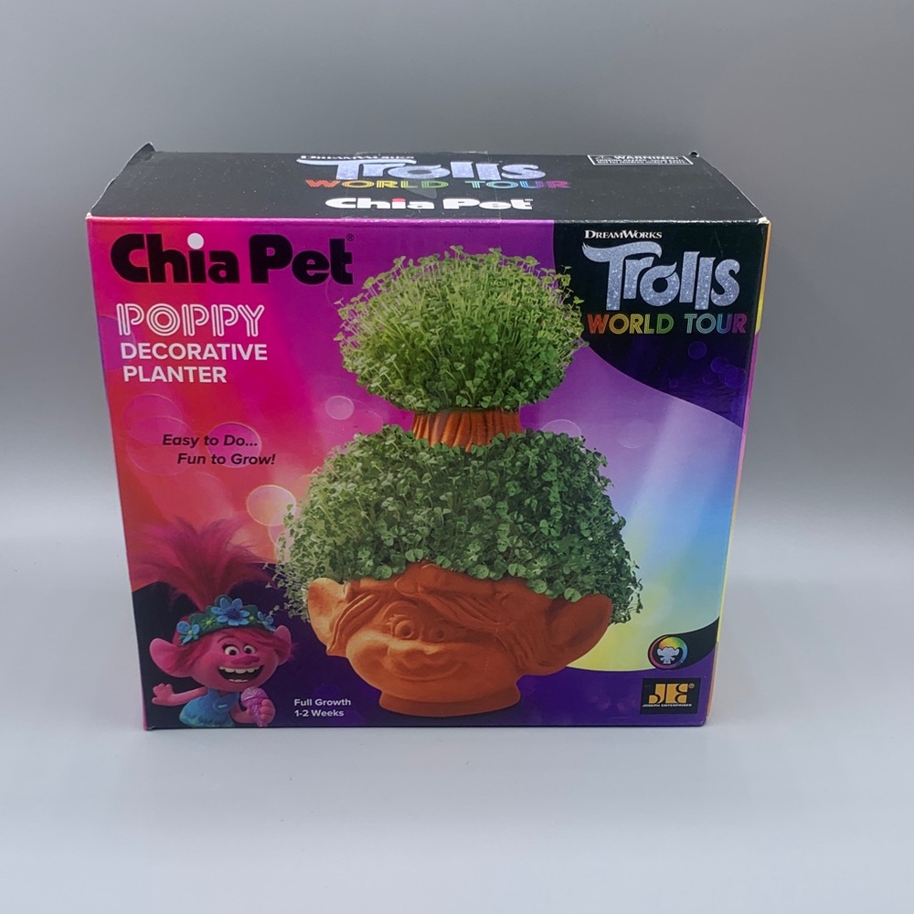 Chia Pet Poppy Decorative Planter Trolls World Tour Chia Seed Plant